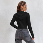 Street  Zip-up Long Sleeve Top