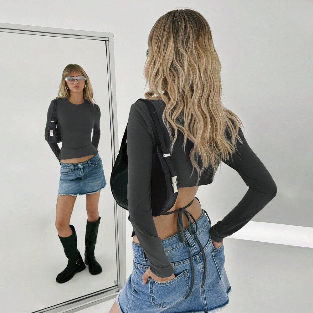 Hollow Waist Cropped Top