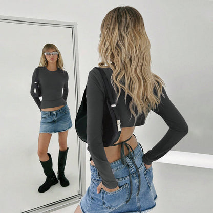 Hollow Waist Cropped Top