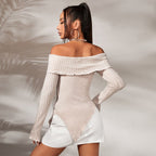 Apricot Off-Shoulder Top