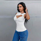 White Irregular Pullover