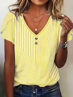 Striped Button-Up Top