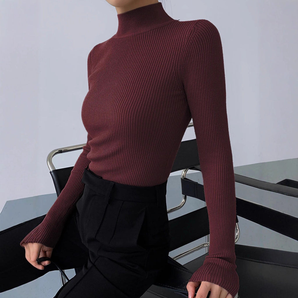 Crew-Neck Knitted Top