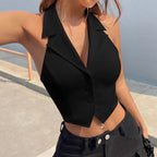 V-neck Halter Top