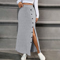 Gray Pencil Skirt