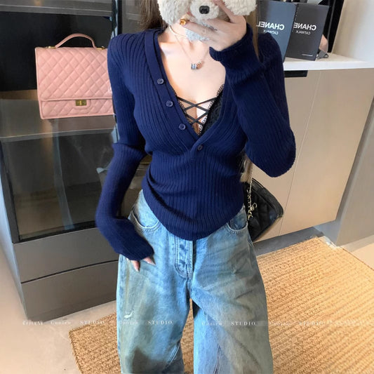 Slim-Fit Knit Sweater