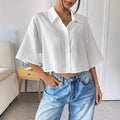 White Button Blouse