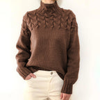 Braided Turtleneck Sweater