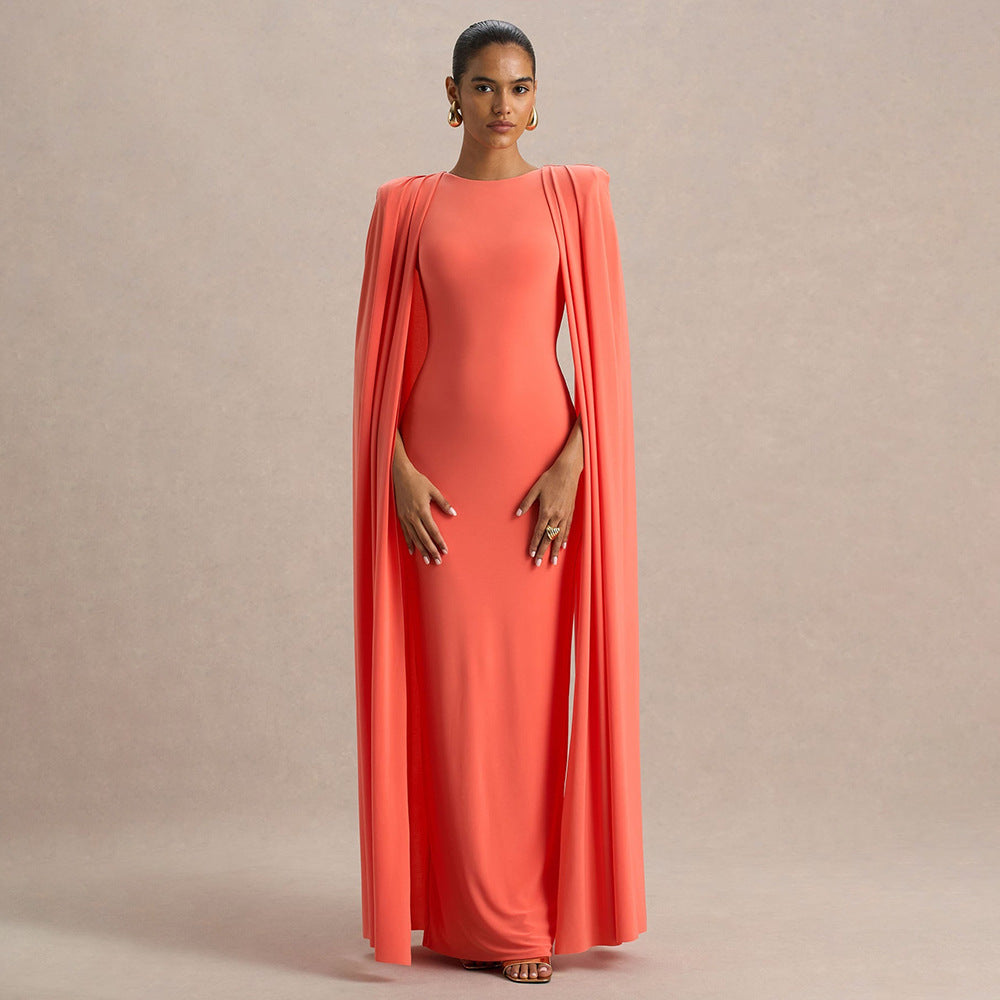 Pleated Bodycon Maxi Dress