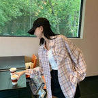 Pink Plaid Street Shirt