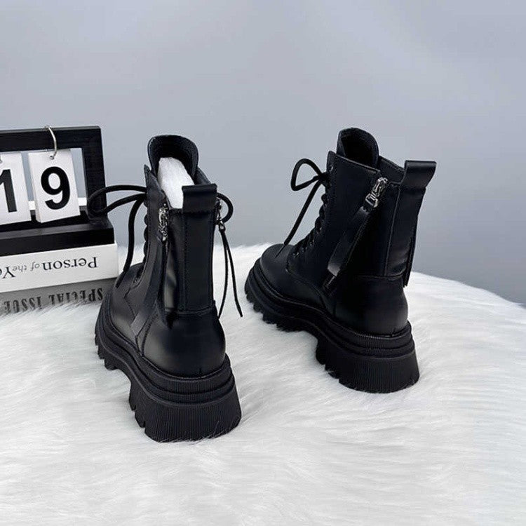 Mid Heel Lace-Up Shoes