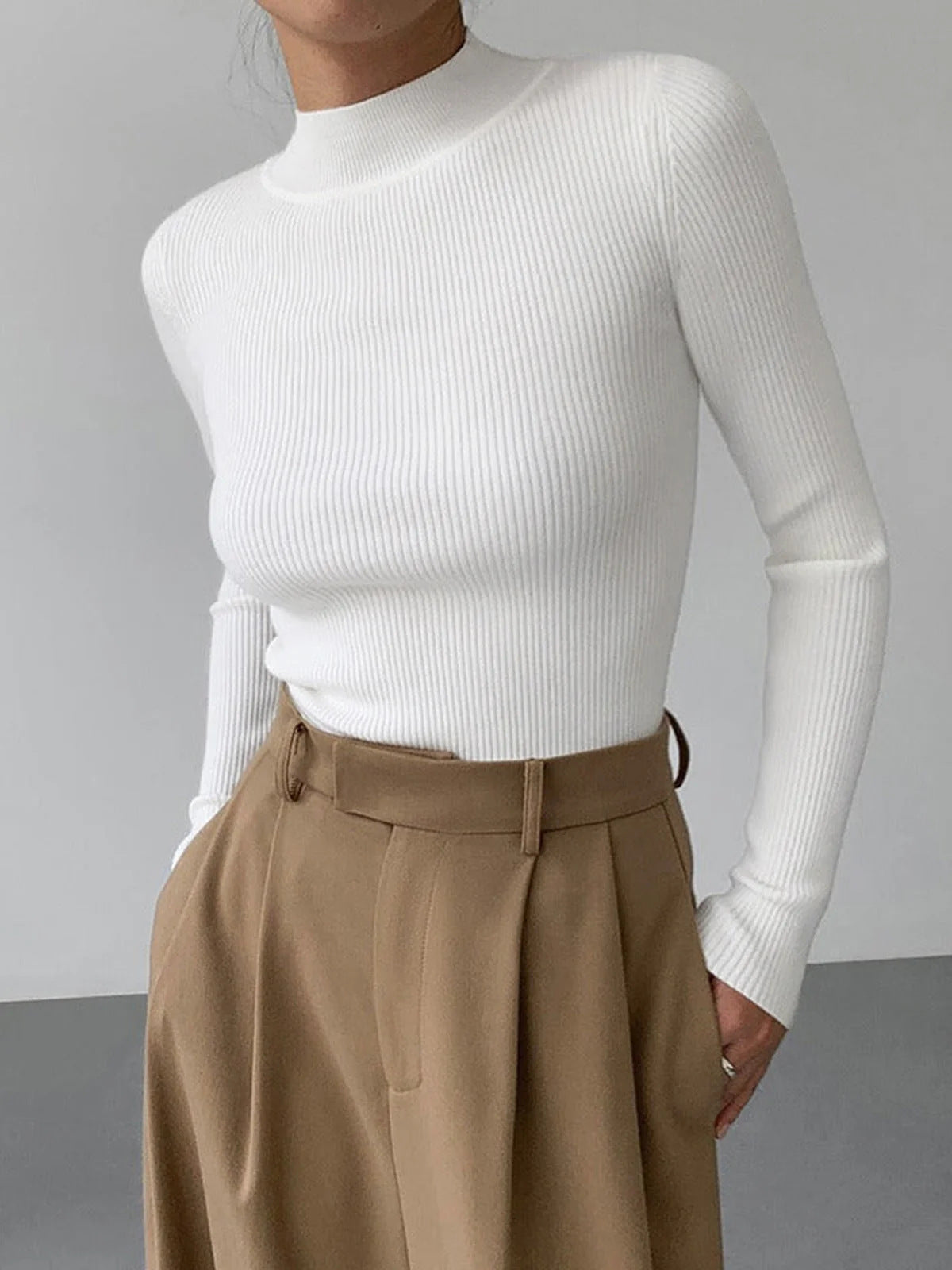 Crew-Neck Knitted Top