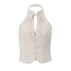 Retro Backless Cropped