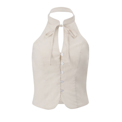 Retro Backless Cropped