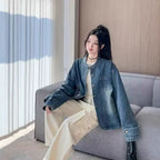 Blue Polyester Shirt