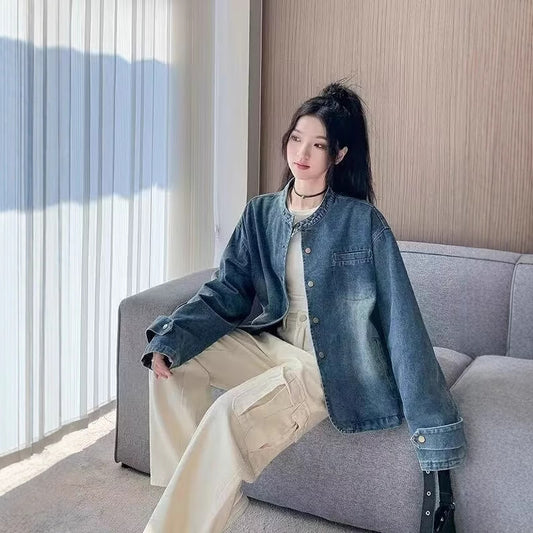 Distressed Denim Jacket