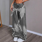 Retro Star Patchwork Jeans