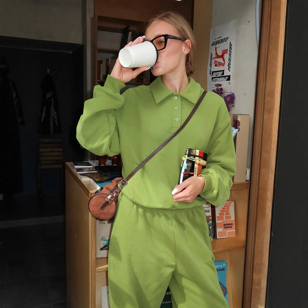 Street Casual Sweatshirt Set