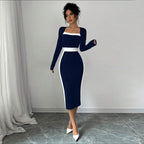 Patchwork Bodycon Dress