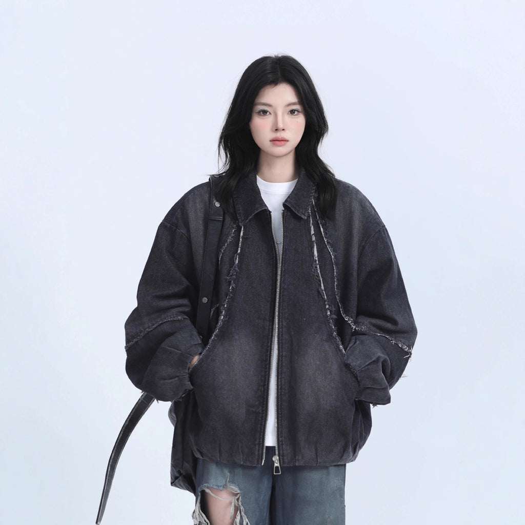 Raw Edge Denim Jacket
