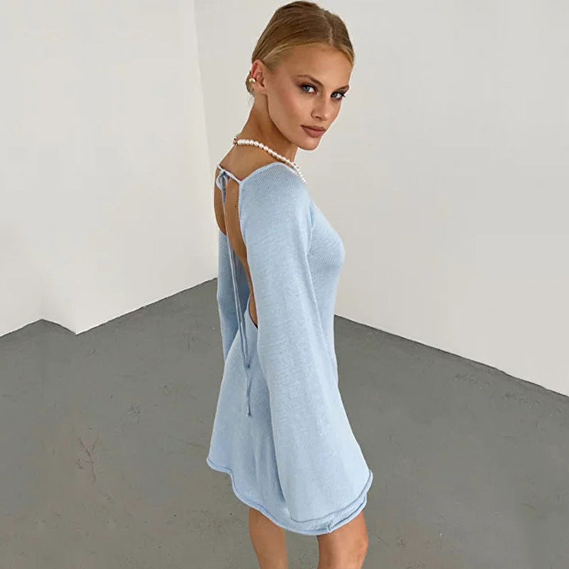 Loose-fitting Backless Dress
