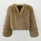 Luna Faux Fur Jacket - Mapel