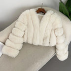 Luna Faux Fur Jacket - Mapel