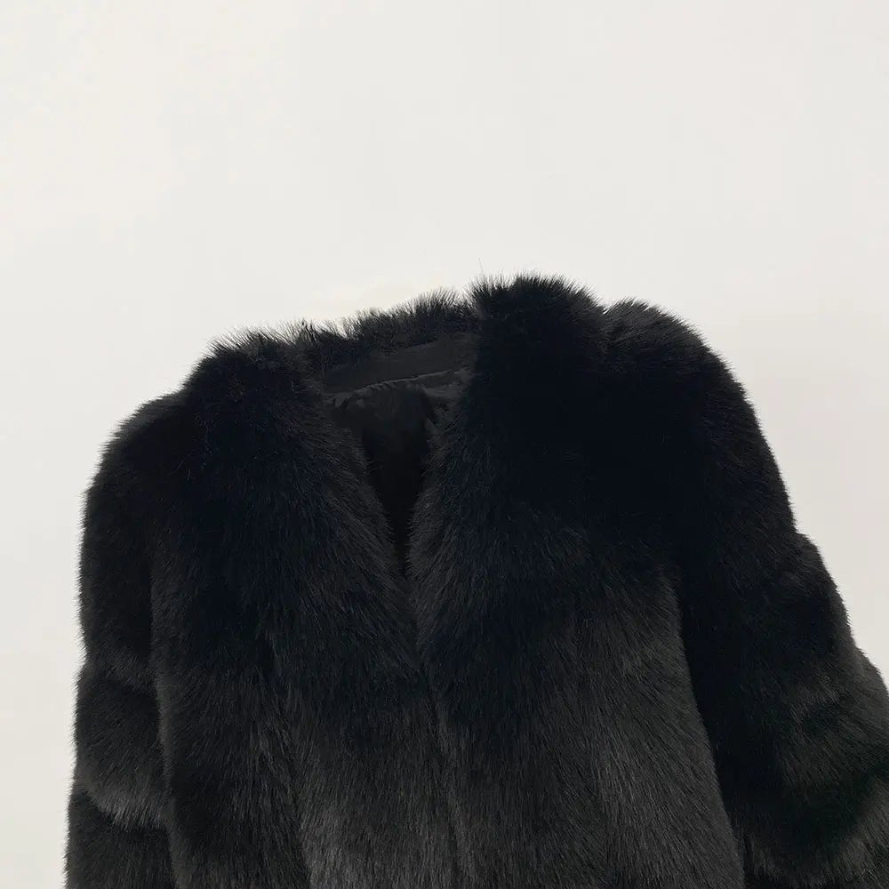 Luna Faux Fur Jacket - Mapel