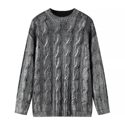 Lustre Metallic Sweater - Mapel