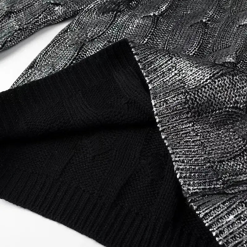 Lustre Metallic Sweater - Mapel
