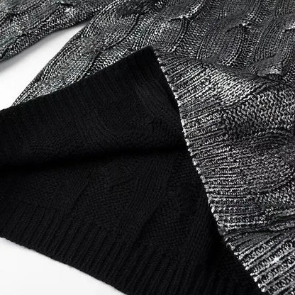 Lustre Metallic Sweater - Mapel