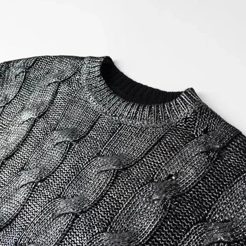 Lustre Metallic Sweater - Mapel
