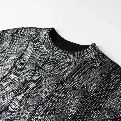Lustre Metallic Sweater - Mapel