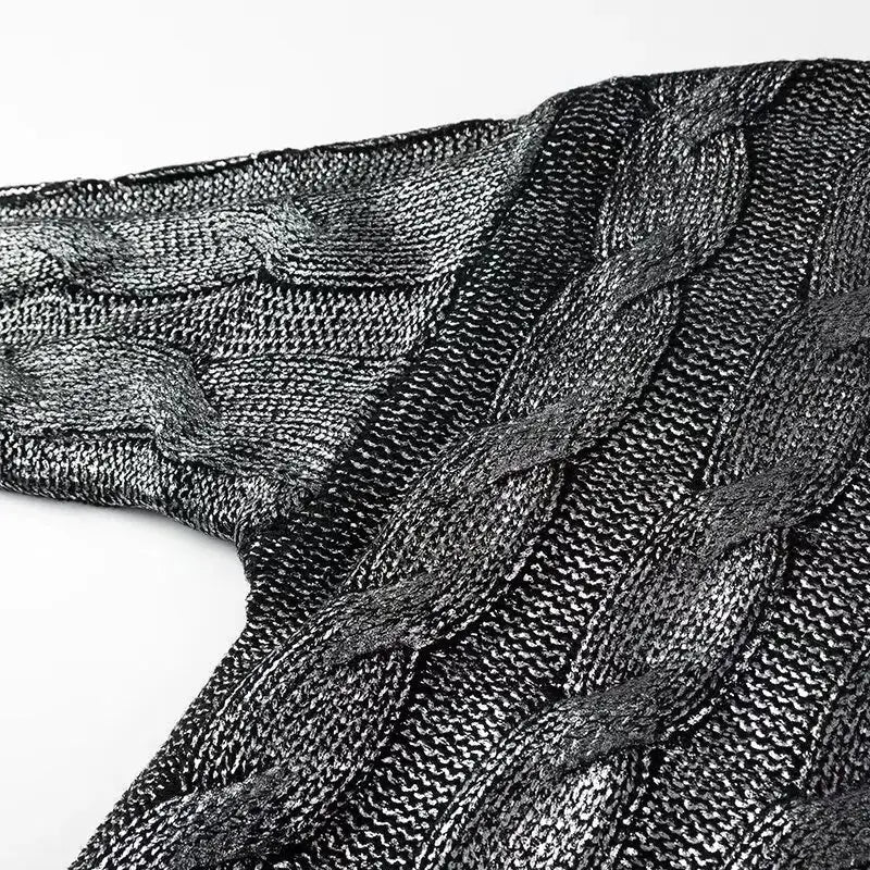 Lustre Metallic Sweater - Mapel