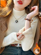 Velvet Glow Turtleneck - Mapel